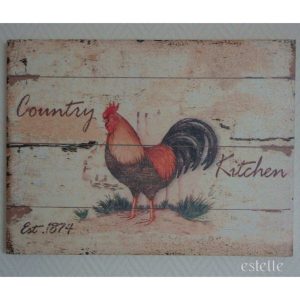 Lantlig canvastavla, 30 x 40 cm