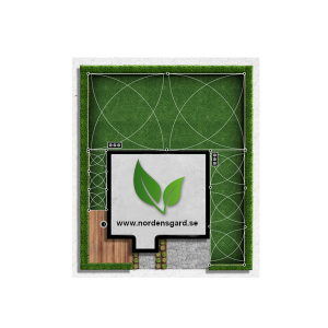 Automatiskt bevattningssystem för trädgård från RainBird – projekt för en trädgård på 700 m²