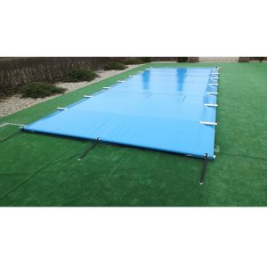 Poolskydd med rörställning