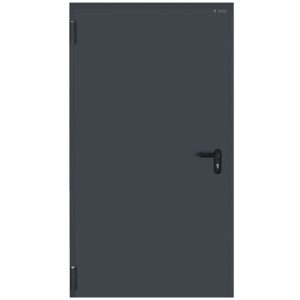 Branddörr EI30 80 cm dörrblad antracit