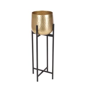 Kruka på piedestal -guld