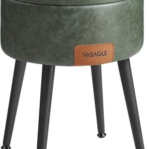 Elegant Förvaringspall med Mångsidig Användning – Perfekt för Sminkbord, Fotstöd eller Sidobord