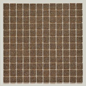 Glasmosaik mörkbrun B205