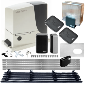 NICE ROBUS motor till skjutgrind upp till 600 kg – komplett monteringsklart kit, premiummodell