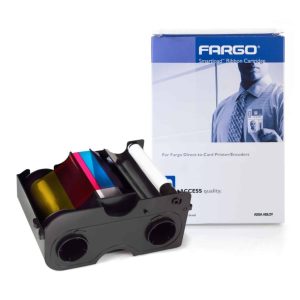 Färgband  Fargo DTC1250/1000 YMCKO Colour Ribbon with Cleaning Roller, 045000 (250 Prints)