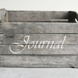 Schablon ‘Journal’ i lantlig stil