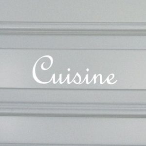 Schablon ‘Cuisine’ i fransk lantstil