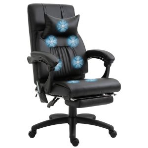 Ergonomisk Massagestol med Värme och 360° Rotation – Elegant Design