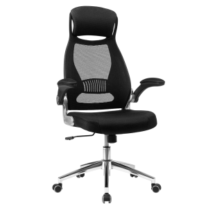 Ergonomisk Kontorsstol med Nackstöd, Justerbara Armstöd och Lutningsfunktion