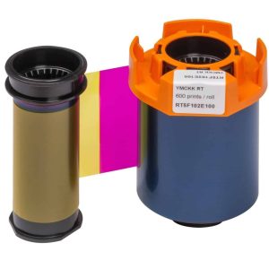 Evolis Agilia RT5F102E100 YMCKK Colour Ribbon (600 Prints)