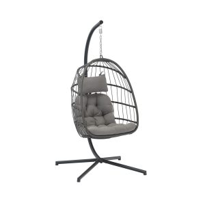 Hängstol med ställning ORIGAMI grå