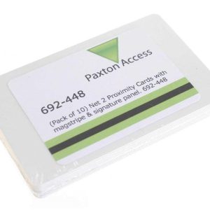 Paxton 692-448 Net2 Proximity ISO Cards with Magnetic Stripe & Signature Panel (Pack of 10)