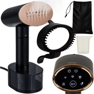 Kraftfull klädsteamer 2000W – portabel modell med touchskärm, 3 ånglägen och 300 ml vattentank