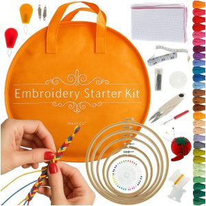 Broderikit – Broderi-set, Komplett Startkit med 100 Färger