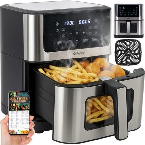 Airfryer XXL 8L – Fritös med non-stick beläggning, LED-display & 10 program