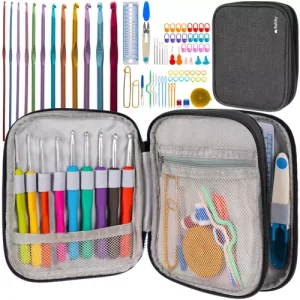 Stort Virkningskit Ergonomisk Virknålset i ett