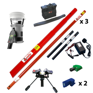 Provkit Testifire 2001 provningshöjd  9,3 m (Värme + CO + Rök) – Väskor och Nedtagare