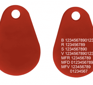 Kombitagg EM4200/Mifare1k Std.Nr Röd Uranus Plus