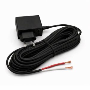 Strömadapter 12V 2A för Ajax StreetSiren – Svart med 5 meter sladd